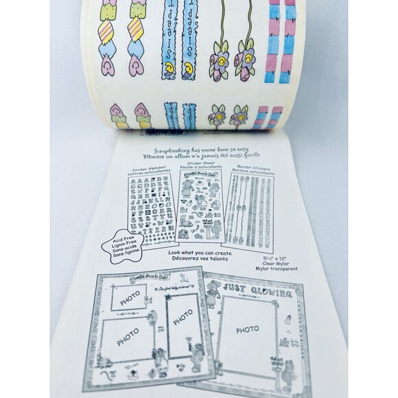 Vintage Sandy Lion Sticker Roll Baby Pregnancy Border Scrapbooking Sandylion - Picture 10 of 14